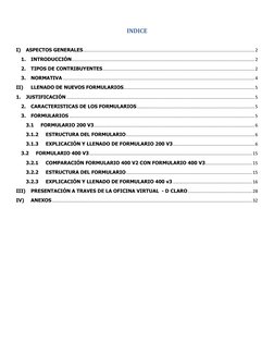 INDICE 
 
I) 
ASPECTOS GENERALES.............................................................................................