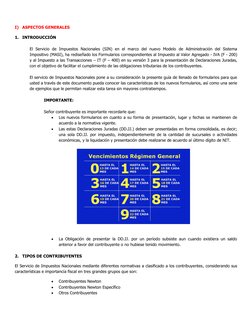 I) ASPECTOS GENERALES 
 
1. INTRODUCCIÓN  
 
El Servicio de Impuestos Nacionales (SIN) en el marco del nuevo Modelo de Ad