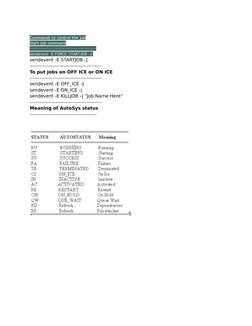 AutoSys Command Line Cheatsheet | PDF | Command Line Interface ...
