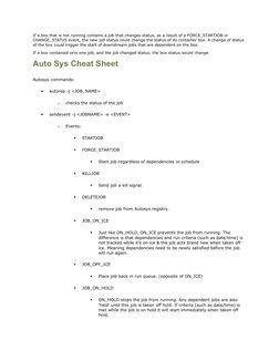 AutoSys Command Line Cheatsheet | PDF | Command Line Interface ...
