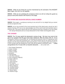 18th Birthday Debut Program Flow | PDF