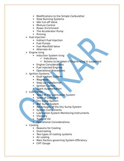 
Modifications to the Simple Carburettor

Slow Running Systems

Idle Cut-off Valve

Mixture Control

Power Enrichment

