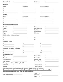 Staff Data Form | PDF