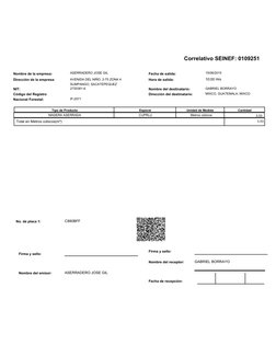 ASERRADERO JOSE GIL
Nombre de la empresa:
Correlativo SEINEF: 0109251
Fecha de salida:
15/06/2015
Hora de salida:
Dirección d