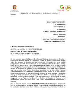 “2015 AÑO DEL GENERALÍSIMO JOSÉ MARÍA MORELOS Y 
PAVÓN”
CARPETA DE INVESTIGACIÓN:
177150840003415
NOTI