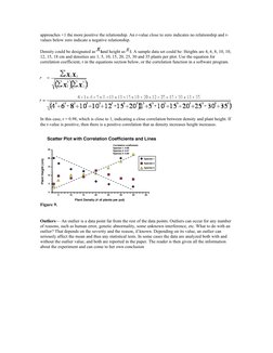 approaches +1 the more positive the relationship. An r-value close to zero indicates no relationship and r-
values below zero