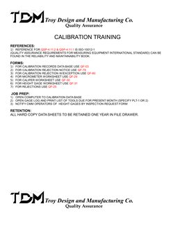 Calibration Technician Training Guide | PDF | Calibration | Computing