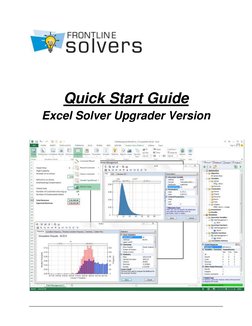 
 
 
 
 
 
 
 
 
 
Quick Start Guide 
Excel Solver Upgrader Version 
 
 
