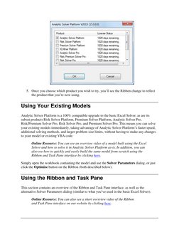 5. Once you choose which product you wish to try, you’ll see the Ribbon change to reflect 
the product that you’re