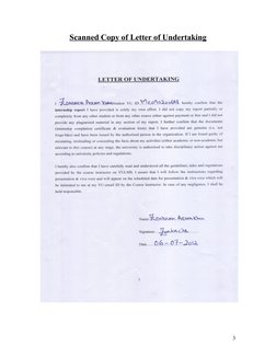 Scanned Copy of Letter of Undertaking
3