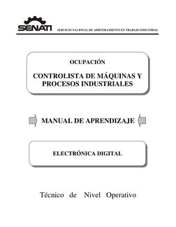 SERVICIO NACIONAL DE ADIESTRAMIENTO EN TRABAJO INDUSTRIAL 
 
 
 
 
 
 
OCUPACIÓN 
 
CONTROLISTA DE MÁQUINAS Y 
PRO