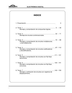 ELECTRÓNICA DIGITAL 
 
 
.   
                                                        
 
 
 
INDICE