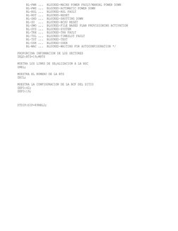 BL-PWR ...  BLOCKED-MAINS POWER FAULT/MANUAL POWER DOWN
     BL-PWS ...  BLOCKED-AUTOMATIC POWER DOWN
     BL-RSL ...  B