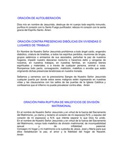 Oraciones de Liberación y Protección | PDF | Miguel (Arcángel) | Cristo ...