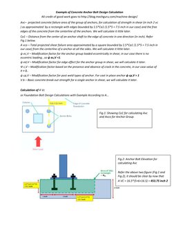 Concrete Anchor Bolt Design Example | PDF | Ultimate Tensile Strength ...