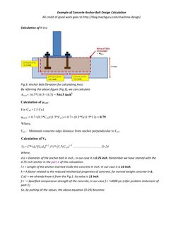 Concrete Anchor Bolt Design Example | PDF | Ultimate Tensile Strength ...