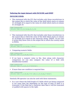 JCL Sort Utilities and Examples | PDF | Parameter (Computer Programming ...