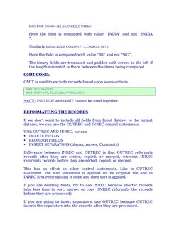 JCL Sort Utilities and Examples | PDF | Parameter (Computer Programming ...