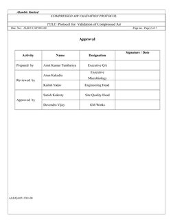 Compressed Air Validation Protocol | PDF | Business