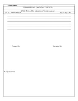 Compressed Air Validation Protocol | PDF | Business