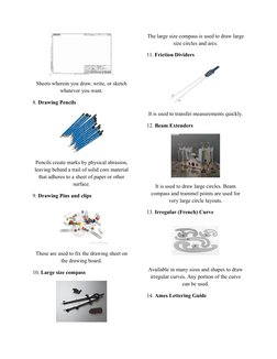 Drawing Instruments Pdf Overview of 60 Drawing Instruments | PDF | Technical Drawing | Drawing