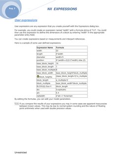 Creating and Editing NX Expressions | PDF | Trigonometric Functions ...