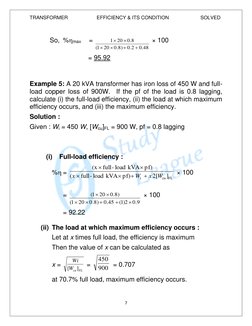 Transformer Efficiency Calculations Guide | PDF | Kilowatt Hour ...