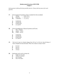 Science Form 1 Chapter 1 Exercises | PDF | Volume | Kilogram