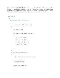 C# Algorithms and Data Structures Guide | PDF | Subroutine | C Sharp ...