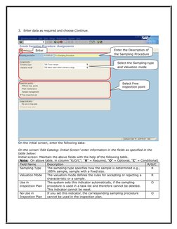 3. Enter data as required and choose Continue.
On the initial screen, enter the following data:
On the screen ‘Edit Catalog: