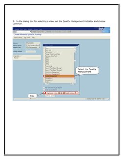QM Data in Material Master Overview | PDF | Procurement | Quality ...
