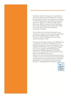 Ha dictado talleres In Company y Consultorías en 
más de 50 empresas internacionales de 20 países. 
Ha capacitado a más de 15