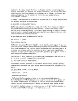 testimonio de vida y alegría ilumine y contagie a cuantos quieran seguir sus 
huellas. A nosotros, sus amigos, nos abre su in