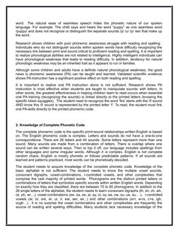 word.  The  natural  ease  of  seamless  speech  hides  the  phonetic  nature  of  our  spoken
language. For example: The chi