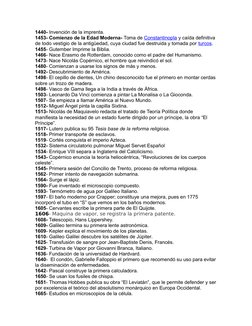 1440- Invención de la imprenta.
1453- Comienzo de la Edad Moderna- Toma de Constantinopla  (https://es.wikipedia.org/wiki/Con