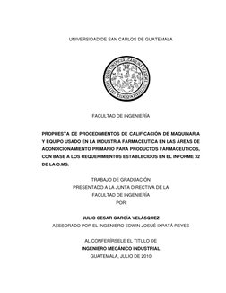 UNIVERSIDAD DE SAN CARLOS DE GUATEMALA 
 
 
 
 
 
 
 
 
 
 
 
 
 
 
FACULTAD DE INGENIERÍA 
 
 
PROPUESTA DE PROCEDIMIENTOS D