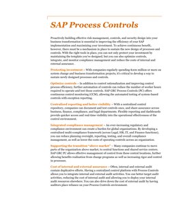 SAP GRC Process Controls Capabilities Overview - PWC | PDF ...