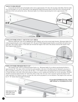 3
USING ON WORK OVER 2" AND UP TO 3-1/4" THICK
 
With this method the work will rest between the Work Supports and on the inv