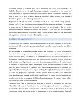 negotiating positions of the annual salary rate by introducing a new wage policy initiative by the
leader led discussion on h