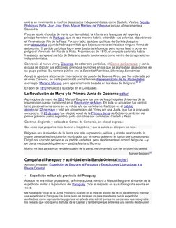 unió a su movimiento a muchos destacados independentistas, como Castelli, Vieytes, Nicolás 
Rodríguez Peña, Juan José Paso, M