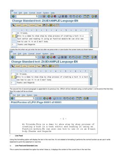 Creating Standard Text in SAP SO10 | PDF | Email | Command Line Interface
