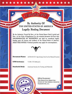 By Authority Of
THE UNITED STATES OF AMERICA
Legally Binding Document
By the Authority Vested By Part 5 of the United States