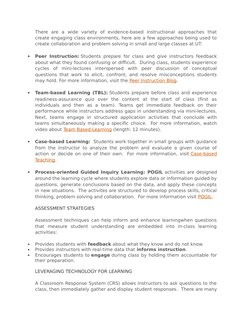 There  are  a  wide  variety  of  evidence-based  instructional  approaches  that
create engaging class environments, here ar