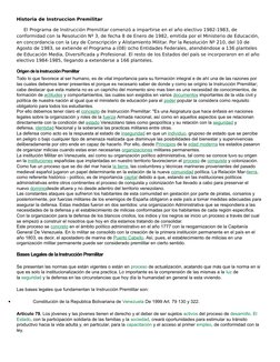 Historia de Instruccion Premilitar
     El  (http://www.monografias.com/trabajos12/elorigest/elorigest.shtml)Programa de Inst