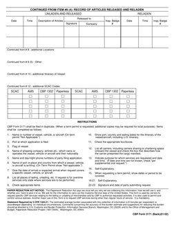 7171 Form Sample CBP Form 3171: Permit Application Guide | PDF | U.S. Customs And Border ...