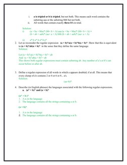 Regular Expression Quiz Solutions | PDF | String (Computer Science ...