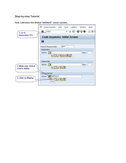 SAP Code Inspector Tutorial Guide | PDF | Software Engineering ...