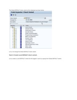 SAP Code Inspector Tutorial Guide | PDF | Software Engineering ...