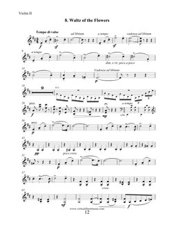 Tchaikovsky Vals de Las Flores (VLN 2 Part) | PDF