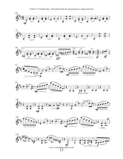 Tchaikovsky Vals de Las Flores (VLN 2 Part) | PDF